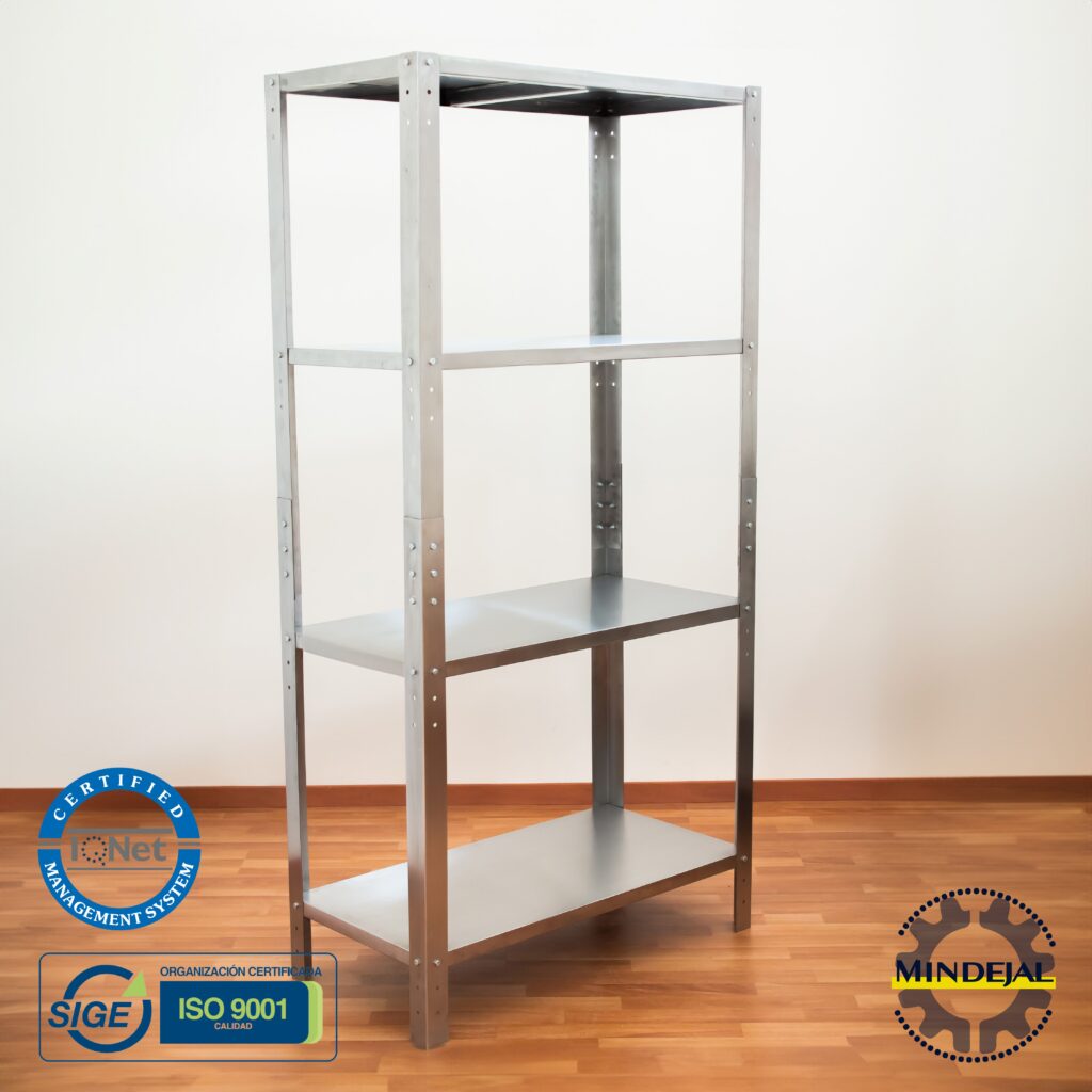 Acero Rack Anaquel Rack, 4 Niveles Acero Inoxidable. - Mindejal | Fabricación de ...