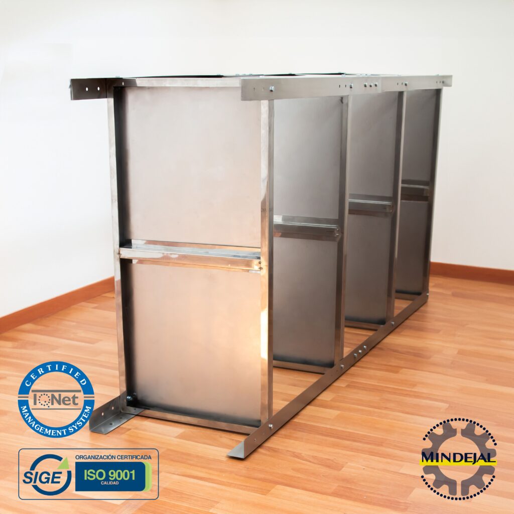 Acero Rack Anaquel Rack, 4 Niveles Acero Inoxidable. - Mindejal | Fabricación de ...